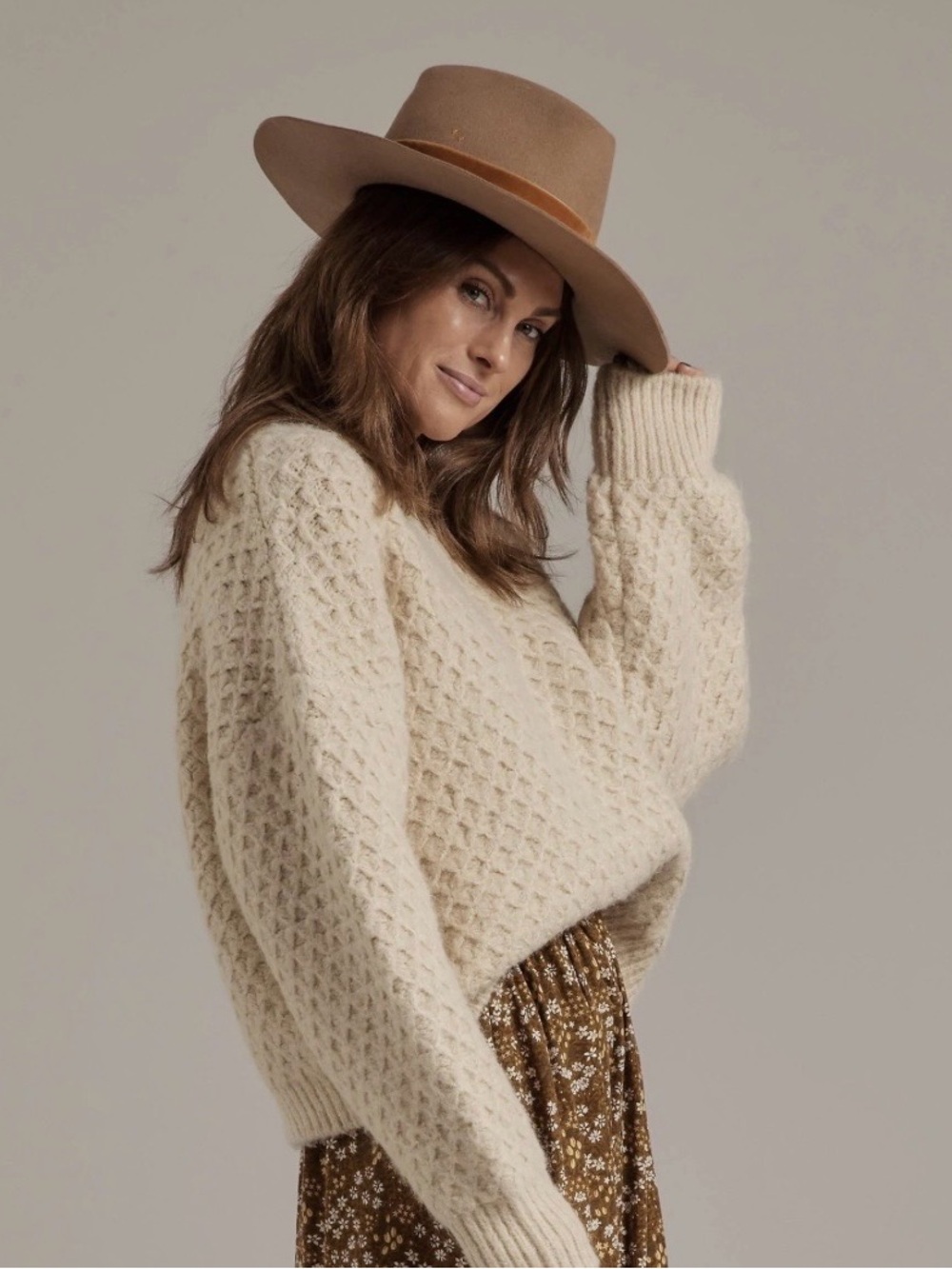Women's Rylee & Cru Carolina Sweater in Natural XS